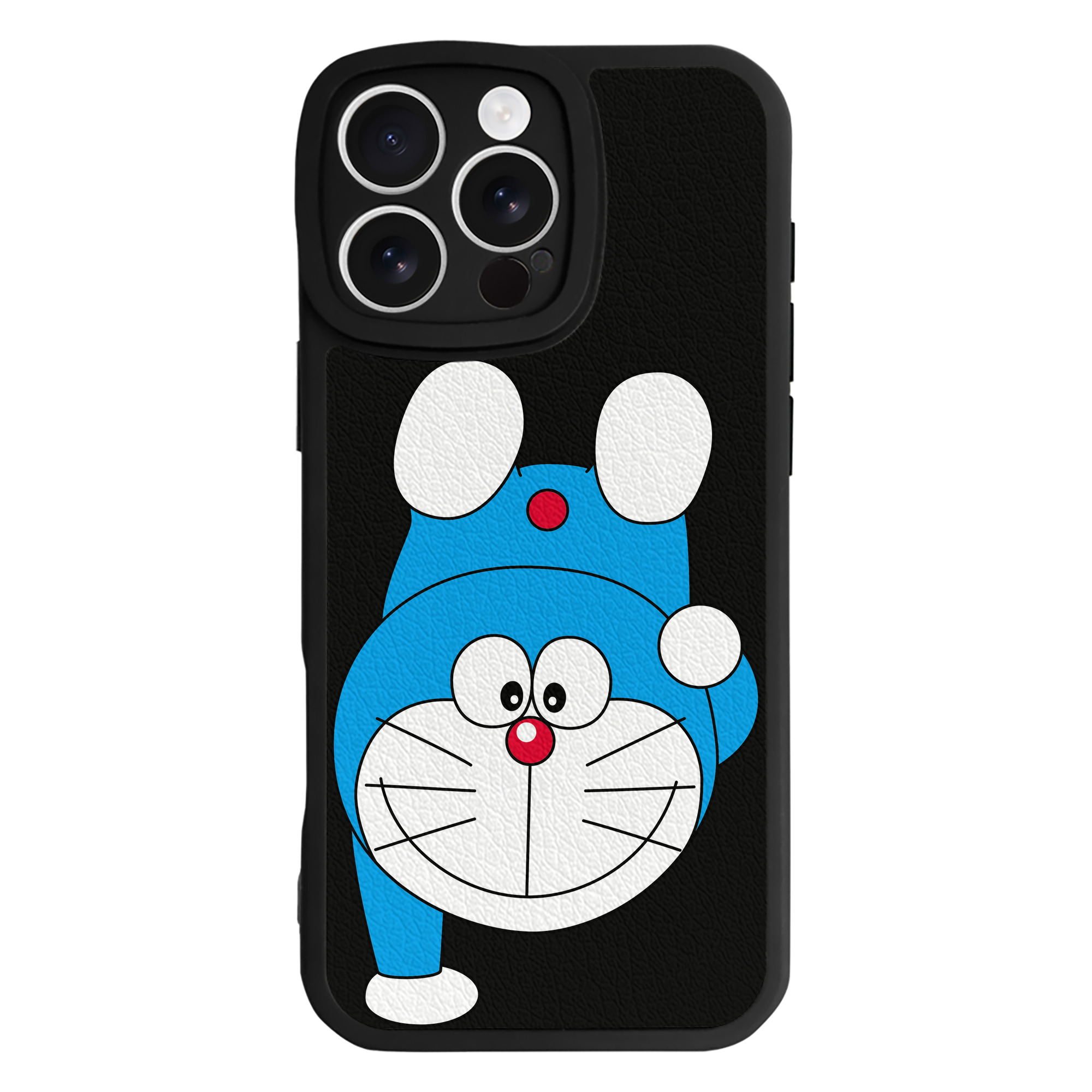 （画像用） ドラえもん Doraemon 【iPhone 16シリーズ対応】シリコンスマホケース（レザー調） 材質：シリコン